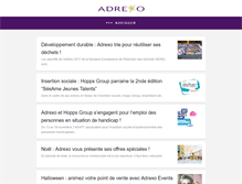 Tablet Screenshot of adrexo.fr